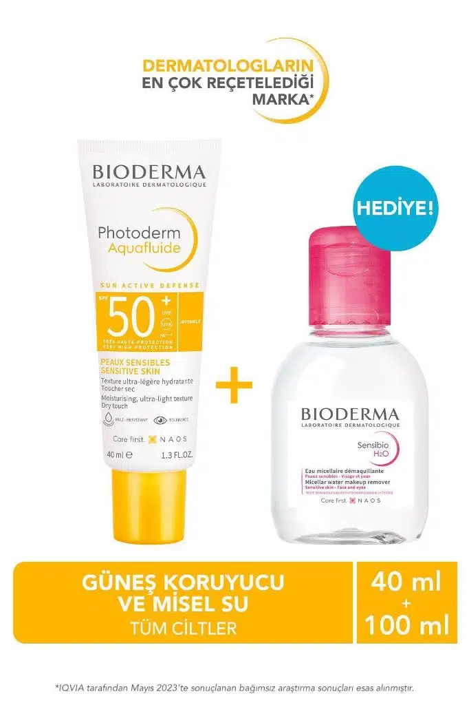 Photoderm Aquafluid Spf50 & Sensıbıo H2O 100ml İkili Set