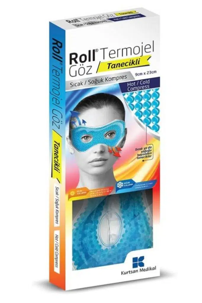 Roll Göz için Termojel Tanecikli Sıcak Soğuk Kompres | 9cm x 23cm